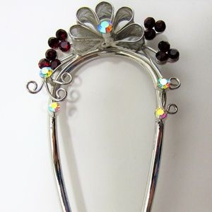 EUC Beautiful Rhinestone Hair Clip, Barrette, Comb